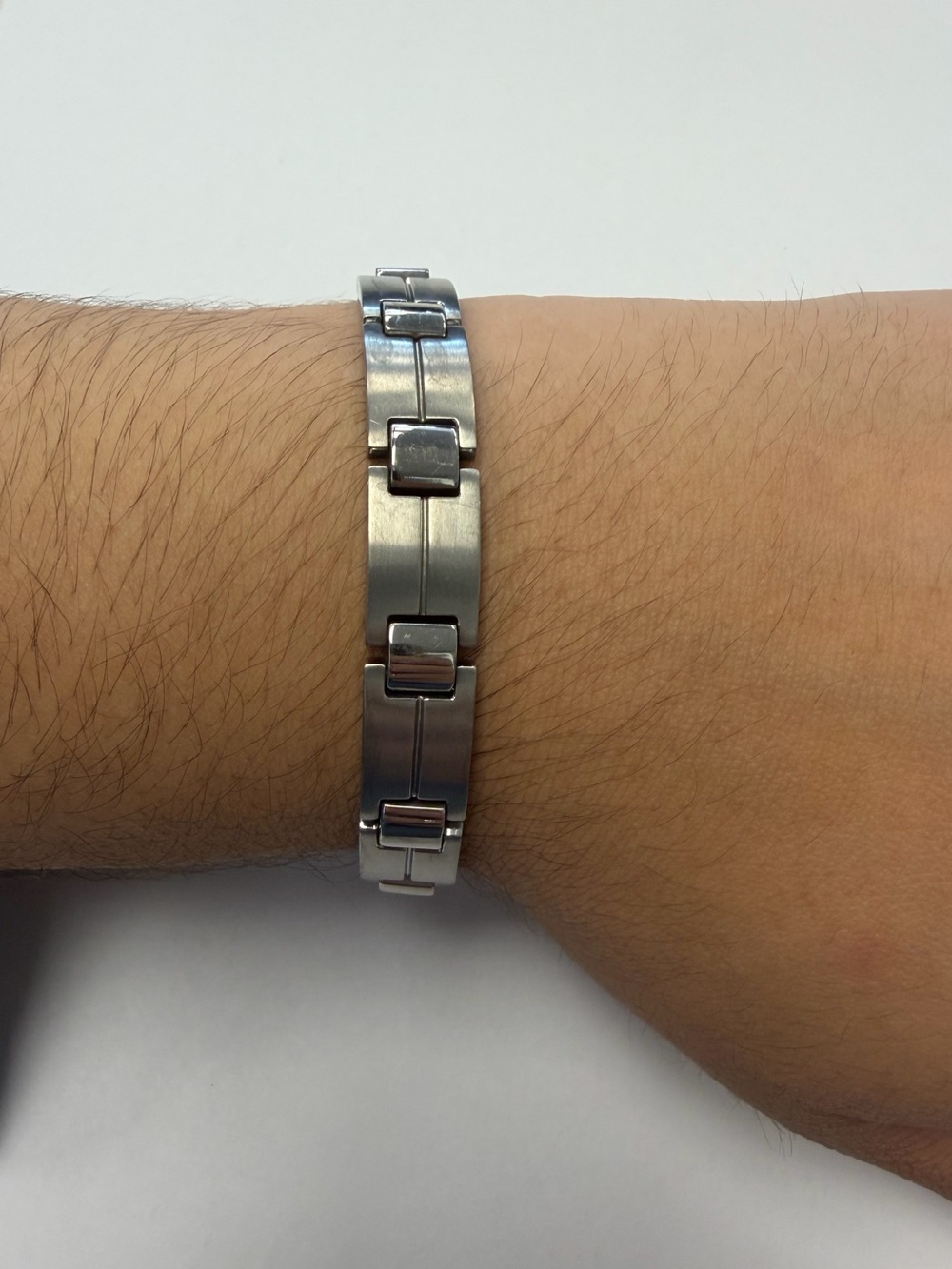 Steel and Titanium Men’s Bracelet